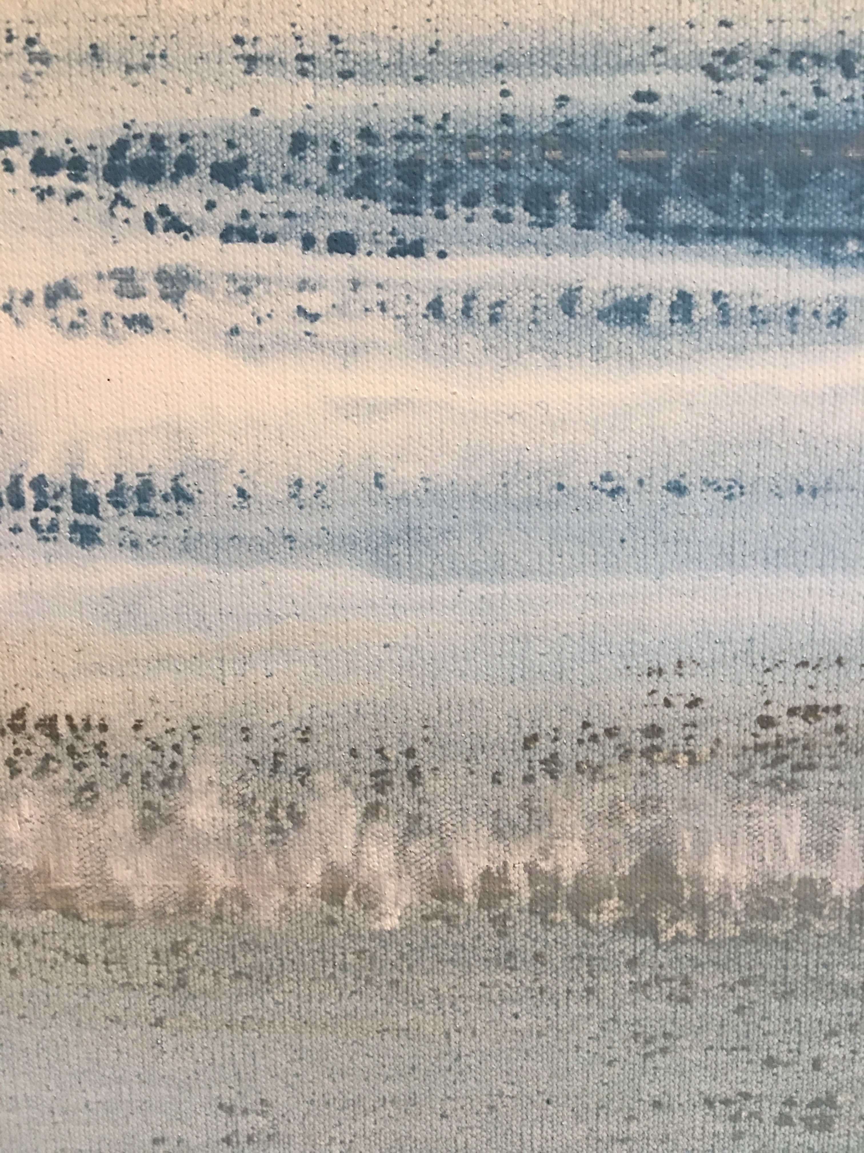 water and land abstract painting
