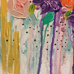 abstract floral with fun colors